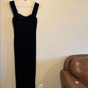 Cider Black Velvet Jumpsuit